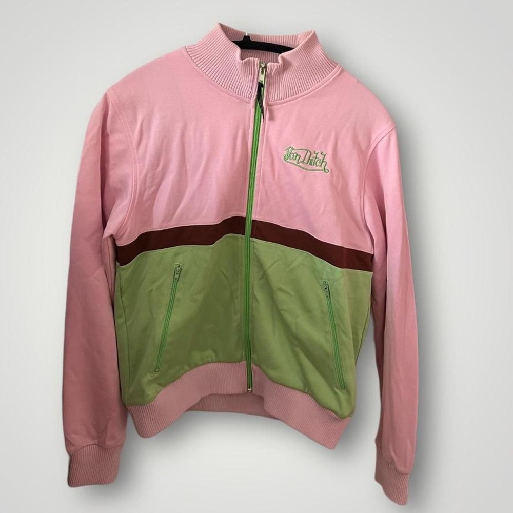 Von Dutch Vintage Y2K Zip Up Sweater